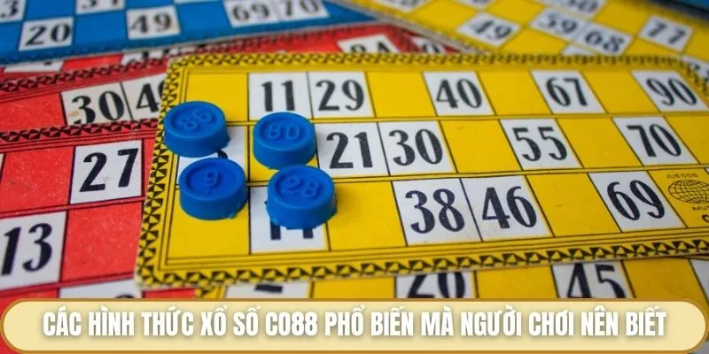 Các hình thức xổ số Co88 phổ biến mà người chơi nên biết